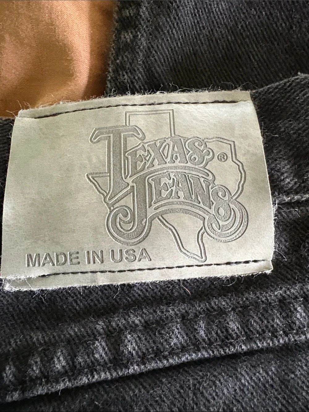 Slim Straight Men's Jeans in black USA MADE TEXAS JEANS